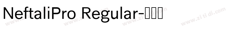 NeftaliPro Regular字体转换 NeftaliPro Regular字体转换